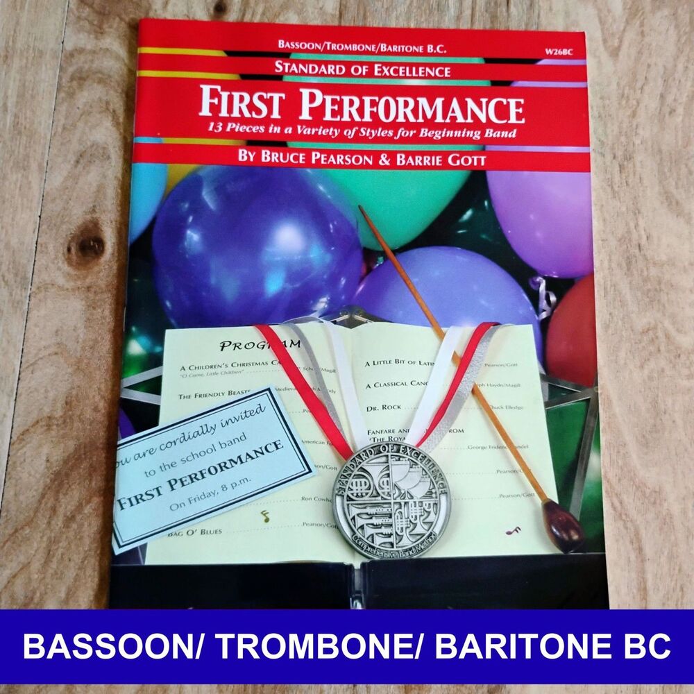 Standard of Excellence First Performance - Bassoon Trombone Baritone Bass Clef